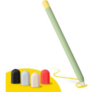 doodroo Apple Pencil 1 & 2nd Gen. Silikone Cover m. 5 Farverige ender – Grøn