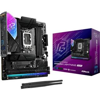 ASRock B860M Lightning WiFi Bundkort - Intel B860 - Intel LGA1851 socket - DDR5 RAM - Micro-ATX