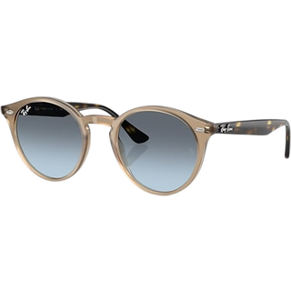 Ray - Ban Unisex RB2180 6788V1 Solbriller Acetat Beige Blå Rund Normal Skygge