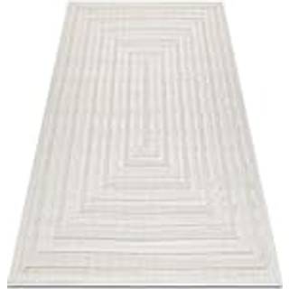 Tæppe SANTO OVERRASKNING SISAL 0999 geometrisk hvid 200x290 cm