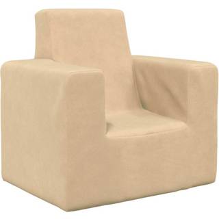 2-Personers Til Børn Blødt Plys - Creme / Stol