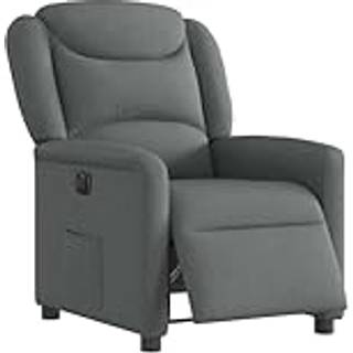 Eldrevet Massagestol Stof Mørkegrå - Nej / Eldrevet tilbagelæningsfunktion