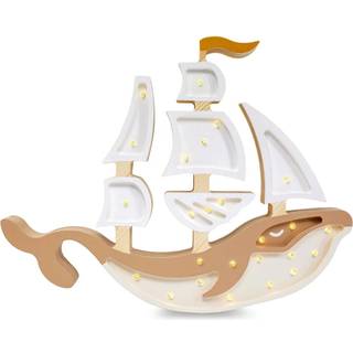 Little Lights Lampe Skib, Pirate Brown