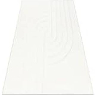 CURVY hvidt 11 Curves vaskbart tæppe, struktureret, præget, plys 200x290 cm