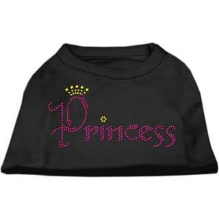 Princess Rhinestone Shirts Black XS