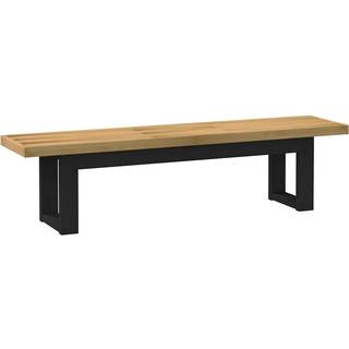 spisebænk NOAIN U-formede ben 180x40x45 cm massivt træ fyrretræ