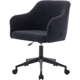 Kontorsstol - Tekstureret stof - Sort - Justerbar højde - MATOMI