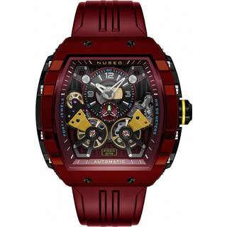Nubeo NB-6100-04 Herrenuhr Magellan Double Barrel Automatik 48mm 5ATM