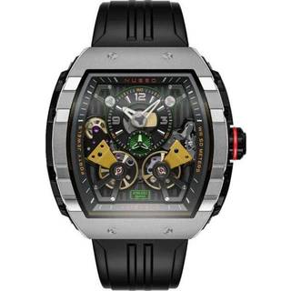 Nubeo NB-6100-02 Herrenuhr Magellan Double Barrel Automatik 48mm 5ATM