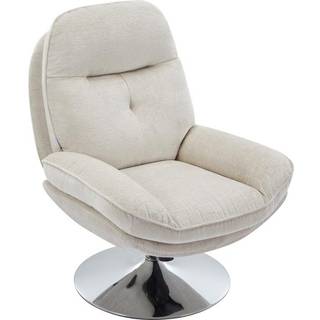 Drejdriftsstol i beige tekstureret stof ILMACA