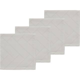 Tiles Stofservietter fra Södahl - Light Grey farve - 100% Bomuld