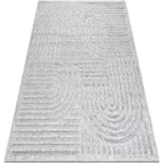 Tæppe SANTO OVERRASKNING SISAL 0989 geometrisk grå 180x270 cm