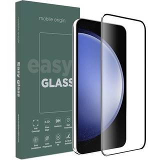 Samsung Galaxy S23 FE Mobile Origin EasyGlass Skærmbeskyttelse - Gennemsigtig / Sort Kant