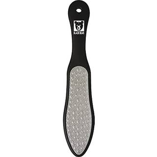 Forpro sort bj?rn rustfrit st?l pedikyrfil- callus remover fodfil- dobbeltsidet professionel kvalitetsfil til h?le og f?dder- 10,5 l