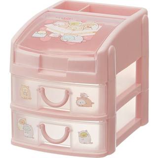 Mini Chests Desk opbevaringsarrangør Pink Plastic skuffer - Desk skuffer Arrangør Makeup Organizer Office Organization and Storage - Desk tilbehø