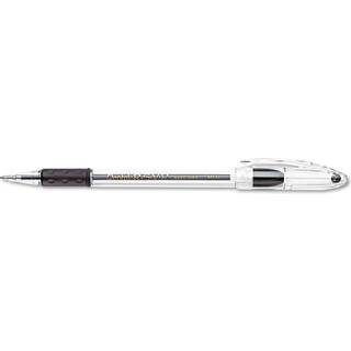 Pentel BK91ASWUS R.S.V.P. Stick kuglepen 1mm gennemsigtig t?nde sort bl?k 24/pakke