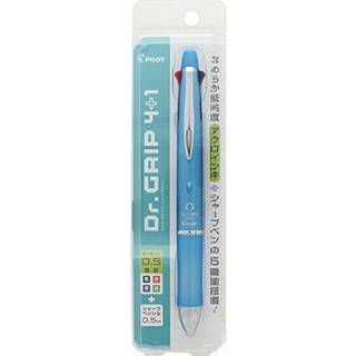 Pilot Dr. Grip 41 4 Farve 0,5 mm kuglepen Multi Pen 0,5 mm blyant - serie I - Ice Blue Body