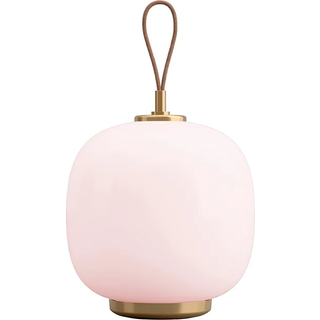 LOUIS POULSEN VL45 RADIOHUS PALE ROSE GLAS PORTABLE BORDLAMPE