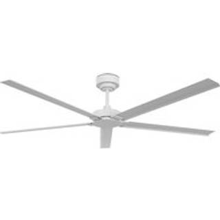 Beacon Lighting loftventilator Monza hvid DC silent Ø 152 cm IP55, Hvid/opal, Stue/spisestue, Aluminium, Moderne