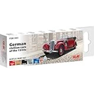 Acrylic Paint Set for German civilian cars of the 1930s 6 x12 ml