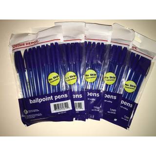 Office Depot Ballpoint Pens No Skip Garanti Medium Point 1mm Sort 10 Count (Pack of 3)
