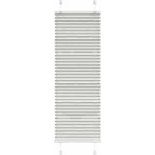 Plisségardin Stofbredde 54,4 Cm Polyester Lysegrå - 45 x 100 cm