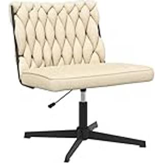 Drejelig Kontorstol Stof - Creme