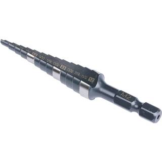 Jerax værktøjer Hurtig skift trinbor Bit dobbelt riflet M2 High Speed ??Steel Drill Bits til hulboring i rustfrit stål kobber aluminium træplast