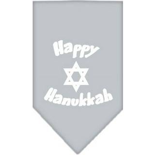 Happy Hanukkah skärmtryck bandana grå liten