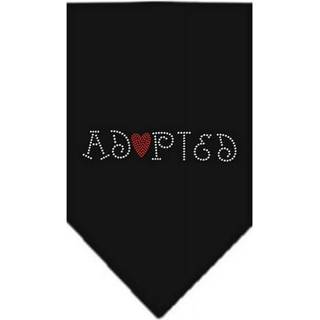 Adopterad strass bandana svart stor