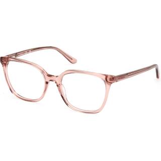Guess Unisex GU50165 059 Optiske stel Acetat Beige Firkantet Normal