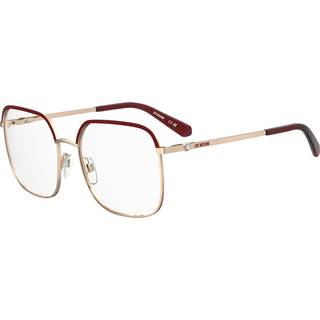 Moschino Kvinde MOL642 6K3 Optiske stel Metal Bordeaux Firkantet Normal
