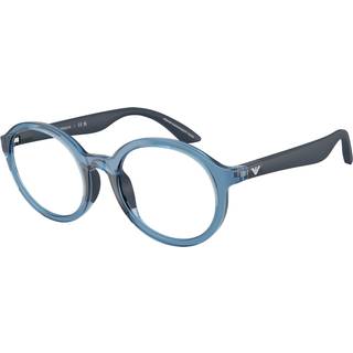 Emporio Armani Børn EK3005 6210 Optiske stel Injiceret Blå Transparent Rund Normal