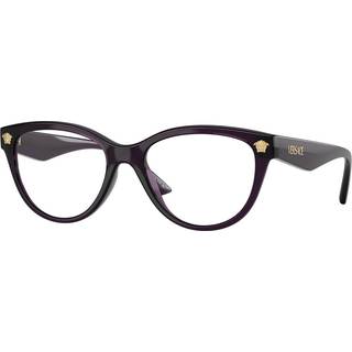 Versace Kvinde VE3365U 5263 Optiske stel Injiceret Violet Transparent Cat Eye Normal