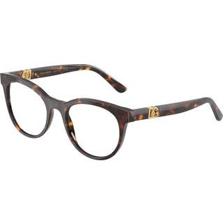 Dolce & Gabbana Kvinde DG3399 502 Optiske stel Acetat Skildpadde Transparent Pantos Normal