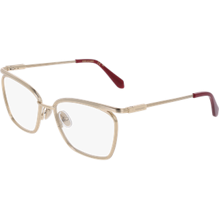 Ferragamo Donna SF2235 710 Optiske stel Metallo Oro Squadrata Normale