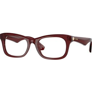 Burberry BE2422 4128 50 Briller Kvinder Krystalklar - Transparent Bordeaux Burgundy - 50mm
