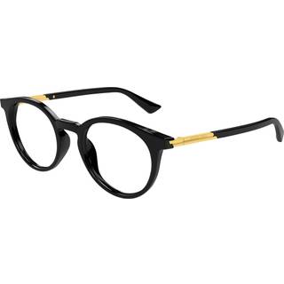 Bottega Veneta Unisex BV1335OA 001 Optiske stel Acetat Sort Transparent Rund