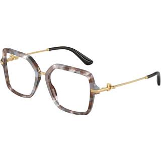 Dolce & Gabbana Kvinde DG3396 3445 Optiske stel Acetat Skildpadde Transparent Firkantet Normal