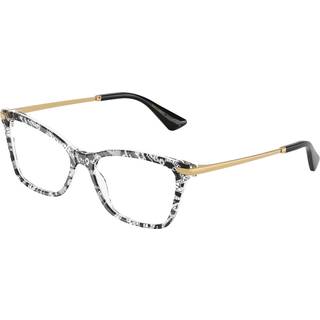 Dolce & Gabbana Kvinde DG3393 3287 Optiske stel Acetat Sort Transparent Firkantet Normal