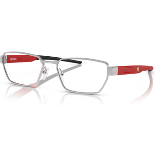 Ferrari Scuderia Unisex FZ7008 107 Optiske stel Metal Sølv Transparent Geometrisk Normal
