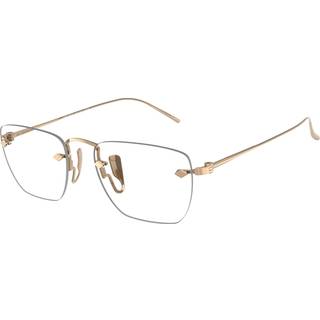 Giorgio Armani Mand AR5149T 3386 Optiske stel Titanium Guld Transparent Pillow Normal