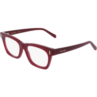 Ferragamo Kvinde SF3025 653 Optiske stel Acetat Rød Firkantet Normal