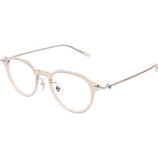 Montblanc Mand Montblanc MB0355O 004 Optiske stel Injiceret Rosa Transparent Rund