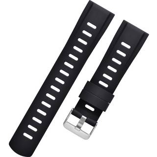 Silikone urrem til Huawei GT3/2 Honor Watch 4 Sort M