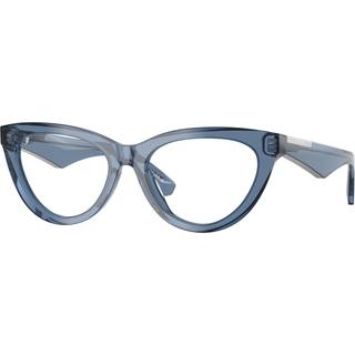Burberry Kvinde BE2418U 4117 Optiske stel Acetat Blå Transparent Cat Eye Normal