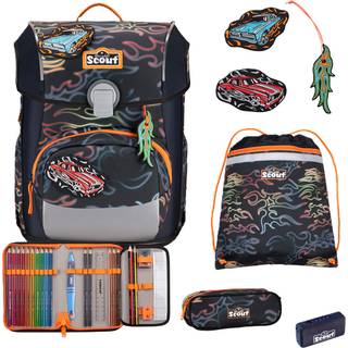 Scout Neo Flames Exklusiv Edition Safety Light Schulranzen Set