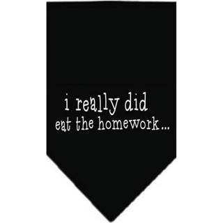 Jag åt verkligen läxor skärmtryck bandana svart liten