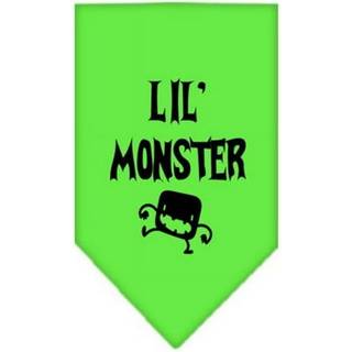 Lil monster skärmtryck bandana lime grön liten liten
