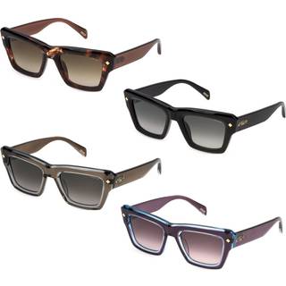 Police Kvinde SPLP48 NEW DAWN 2 02AD Solbriller Acetat Havana Brun Firkantet Normal Skygge